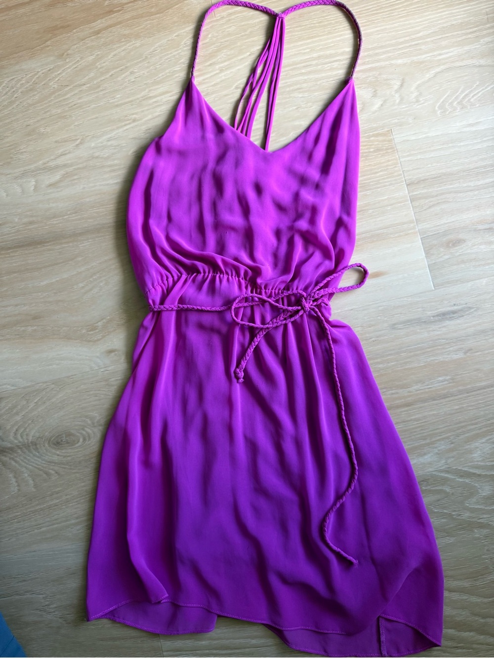Dolce vita purple braided strap summer dress